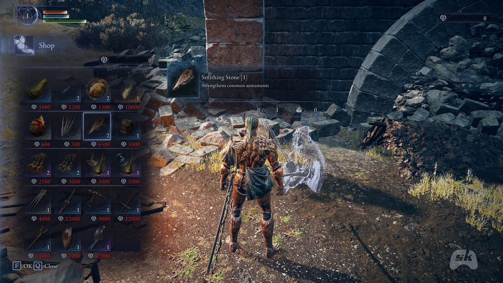 Merchants sell Smithing Stones in Elden Ring Nightreign (Image via Sportskeeda Gaming || Bandai Namco)